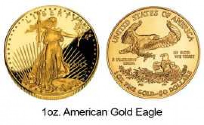 American Gold Eagle in 1 oz.